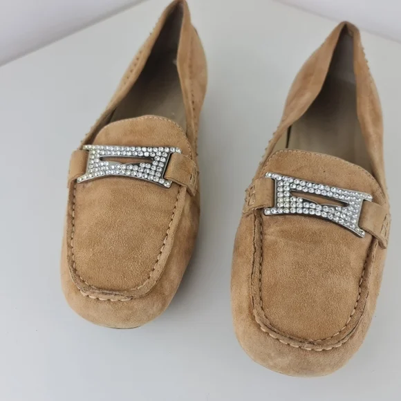 Franco Sarto Shoes Womens 9.5M Loafer Flat Suede Slip On - Picture 5 of 11